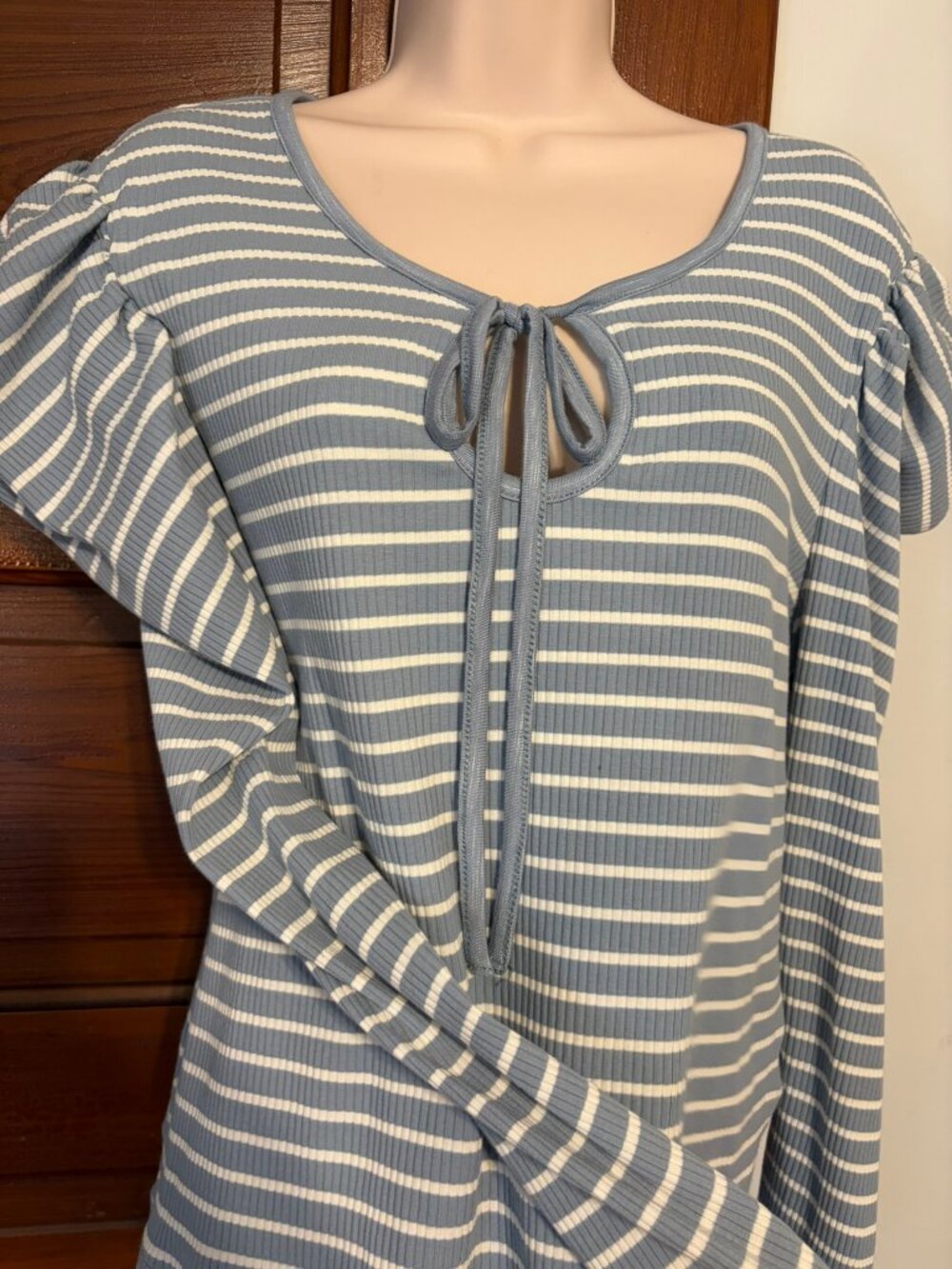 Anthropologie Porridge XL Ribbed Long Sleeve Top | Cottagecore